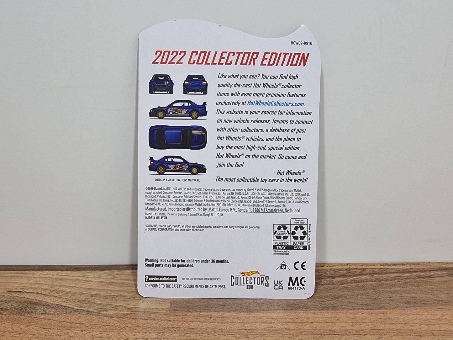 Hot Wheels Subaru Impreza WRX