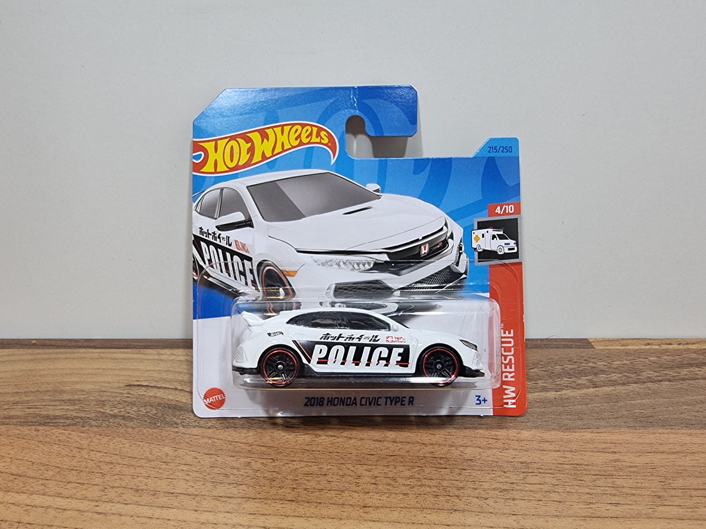 Hot Wheels 2018 Honda Civic Type R (Bad Card)