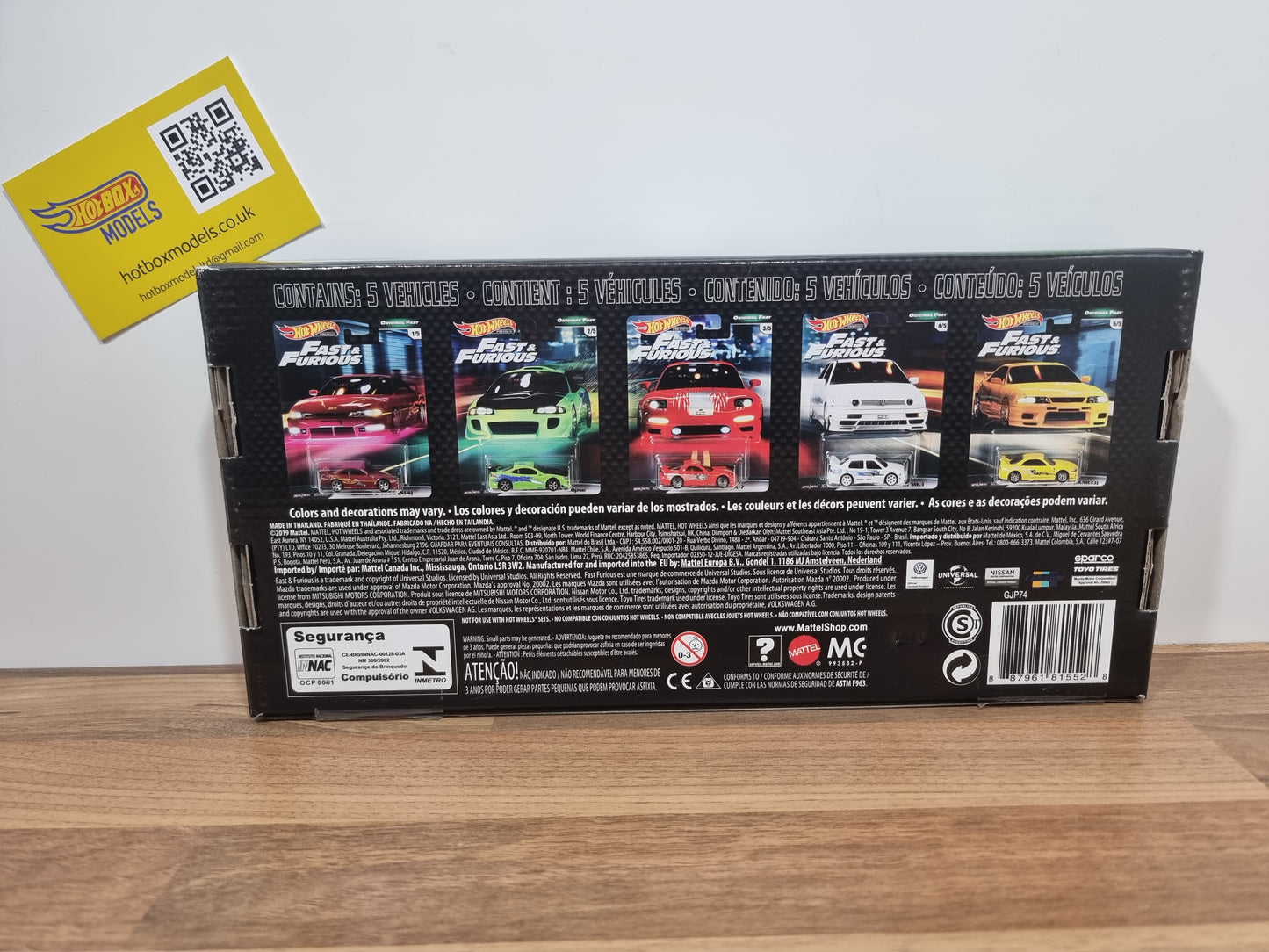 Hot Wheels Original Fast & Furious Box Set