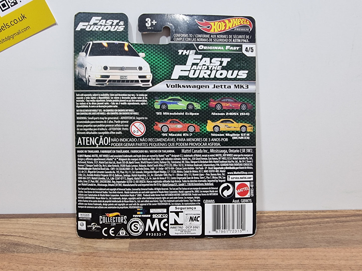 Hot Wheels Volkswagen Jetta Mk3 (Bad Blister)