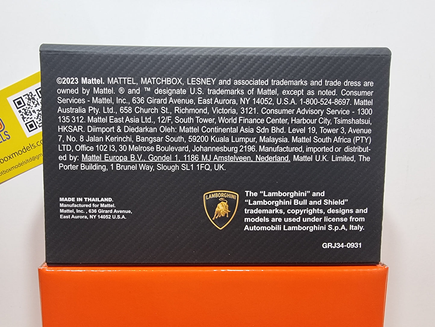 Matchbox Lamborghini Centenario