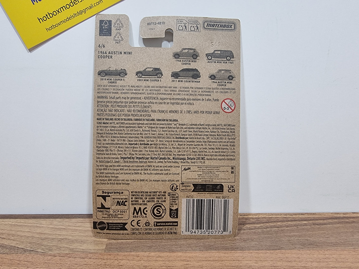 Matchbox 1964 Austin Mini Cooper