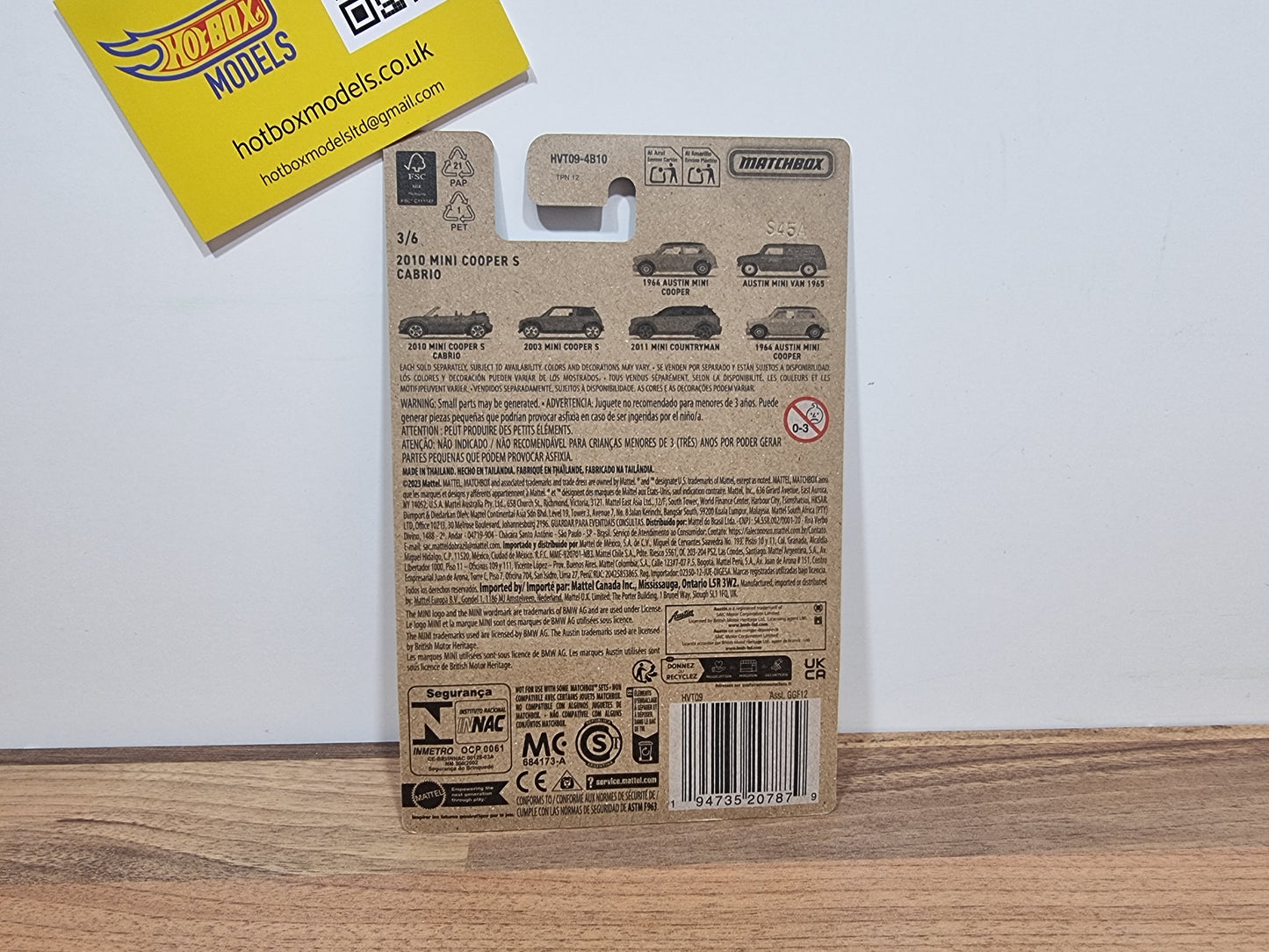 Matchbox 2010 Mini Cooper S Convertible (R56)