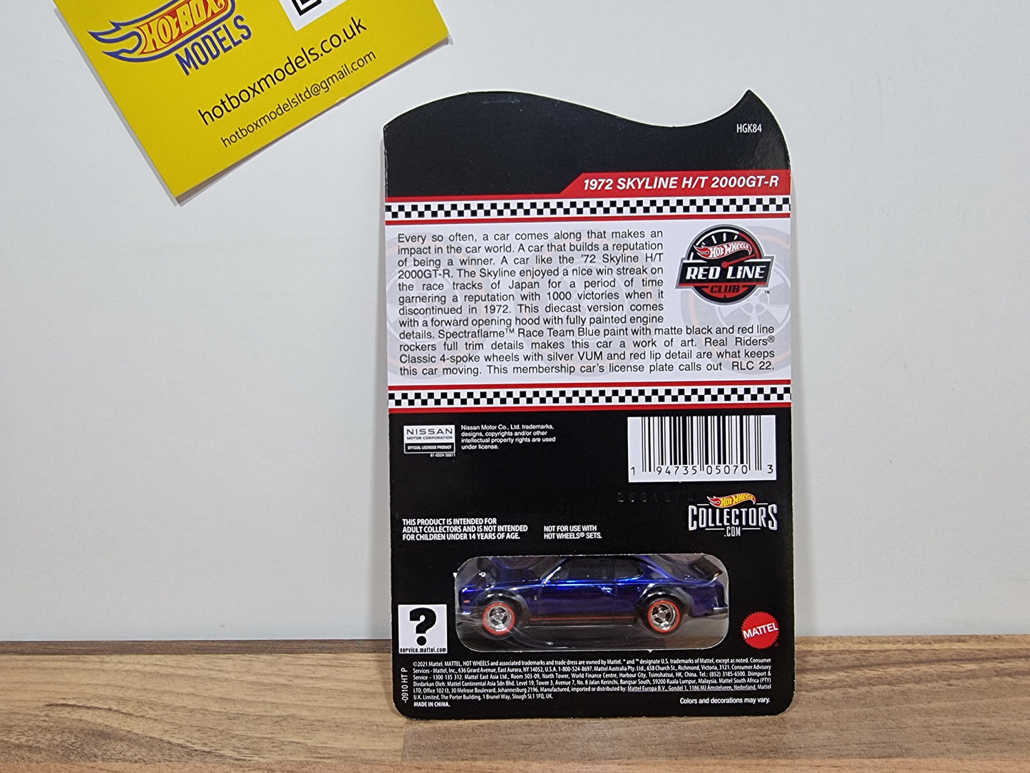 Hot Wheels 1972 Skyline H/T 2000 GT-R