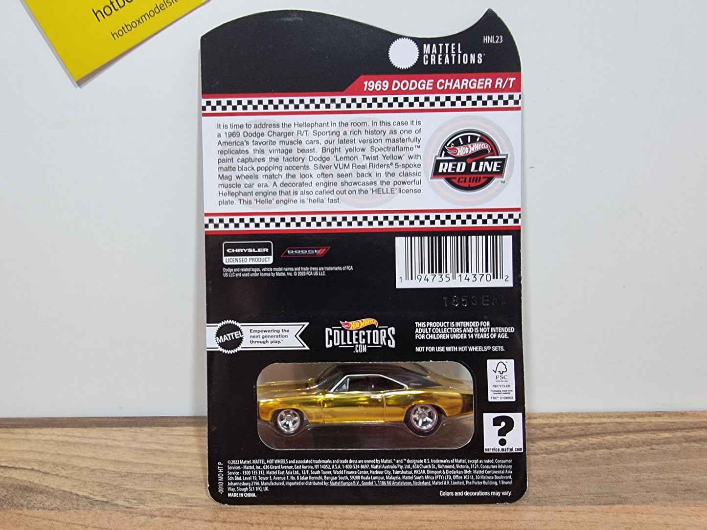 Hot Wheels 1969 Dodge Charger R/T